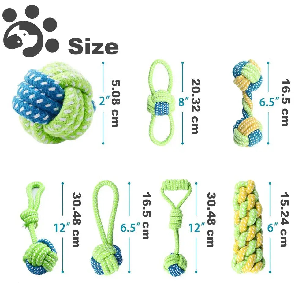 eco-friendly toys Eco-Friendly Cotton Rope Toy Set WLP Company