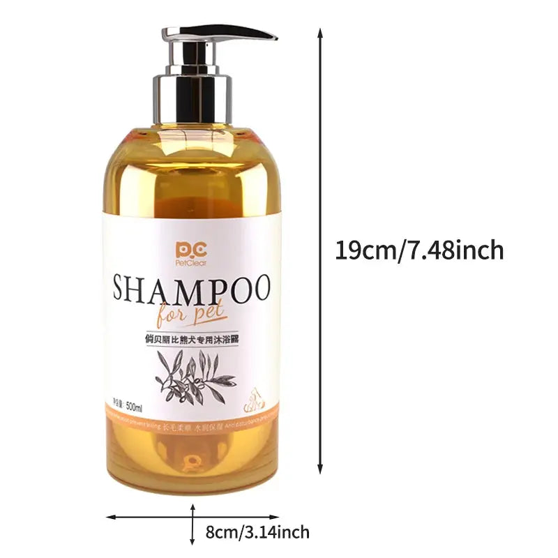PETCLEAR 2-in-1 Dog Shampoo And Conditioner Mild Formula Puppy Bath Gel 500ml Special Design Cleaning Products for Dogs WLP Company