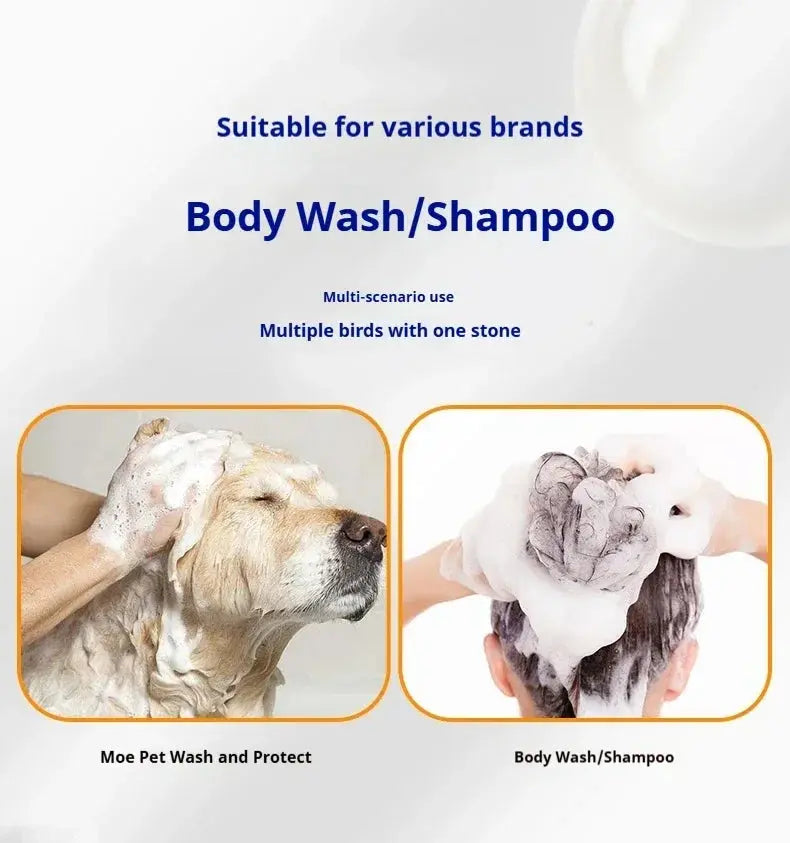 Automatic Dog Soap Dispenser Wireless Mute USB Dog Grooming Frother Cat Deeper Cleaning Bath Shampoo Foam Sprayer Pet Supplies WLP Company