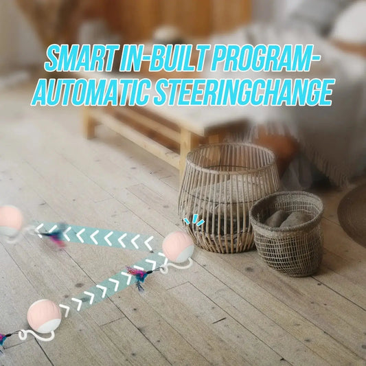Cat Toys, Turbo Tail Popper Cat Toy 2-Speed Interactive Turbo Tail Mouse Cat Ball Toy Touch Control and Sound Control Smart Star WLP Company