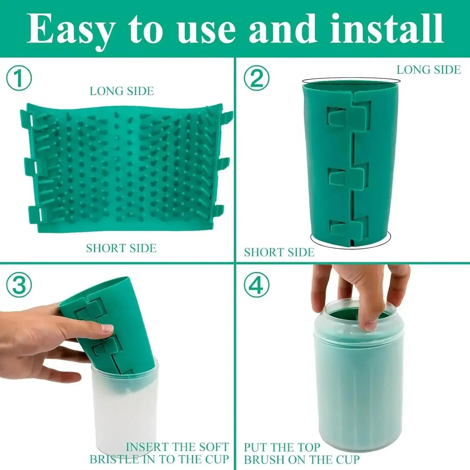 Pet Foot Wash Cup Soft Silicone Material Cat and Dog Foot Cleaner Portable Dog Foot Massage Pet Foot Bath Cleaning Supplies WLP Company