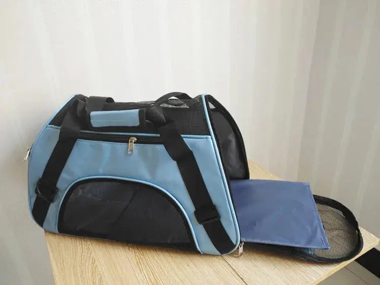 cat carrier Cat Bags Soft-Sided Portable Dog Carrier Mesh Breathable Carrier Bags for Cats Dogs Comfort Foldable Handbag Pet Transport Bag WLP Company
