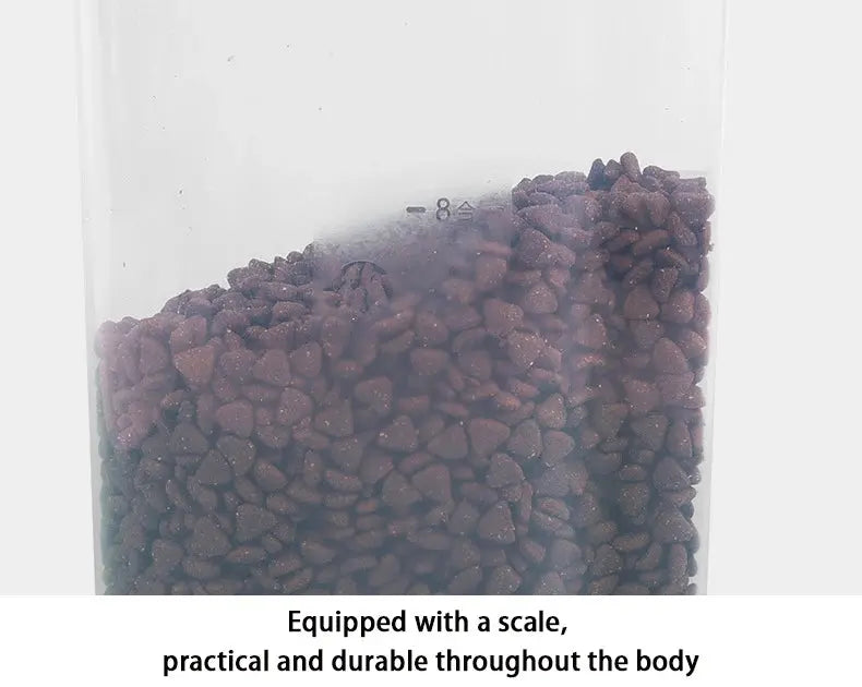 dog food storage Pail Plastic Storage Tank with Measuring Cup Container Moisture-proof Sealed Jar Pet Supplies Accessories WLP Company