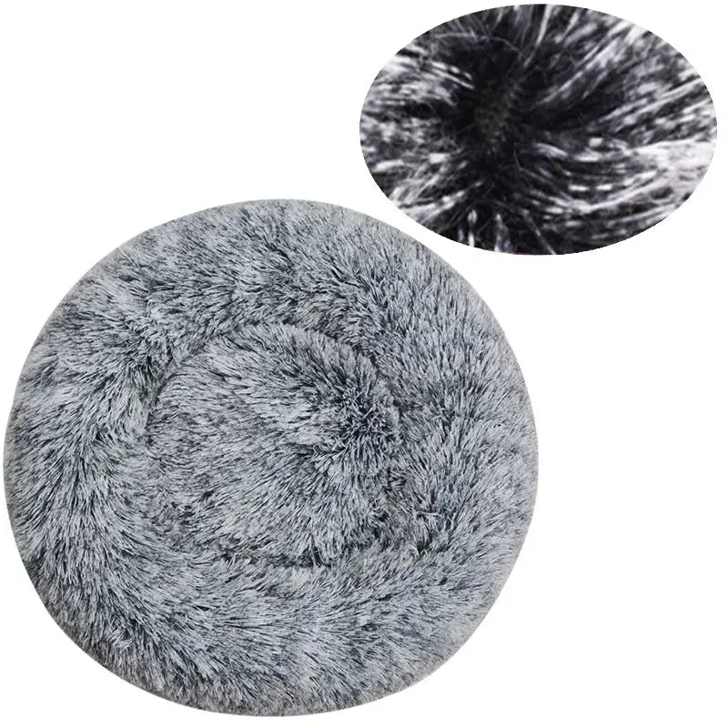 40-90cm Round Pet Bed for Large Dog Bed Super Soft Cat Bed Long Plush Dog House for Medium Dog House Winter Warm Sleeping WLP Company