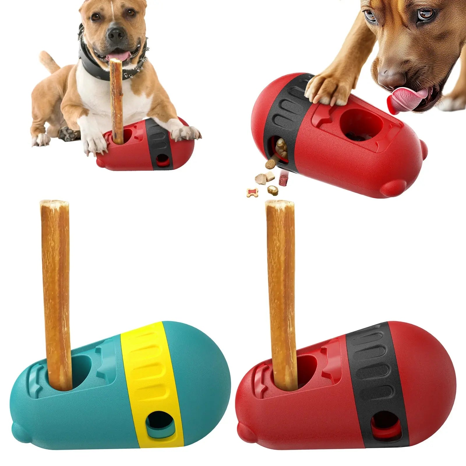 Dog Puzzle Toy Elliptical Track Rolling Increase Intelligence Ball Leaky Food Develop Good Habits Durable Interactive Pet Toys WLP Company