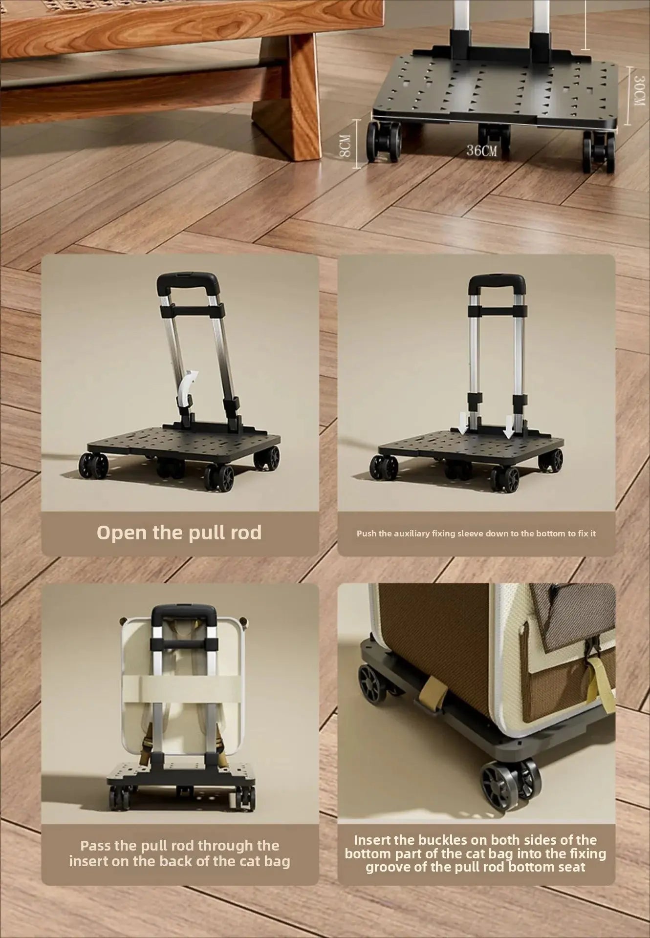 Cat bag Going out Portable cat backpack pet trolley bag Backpack Multi-cat jewelry Dog large capacity suitcase WLP Company