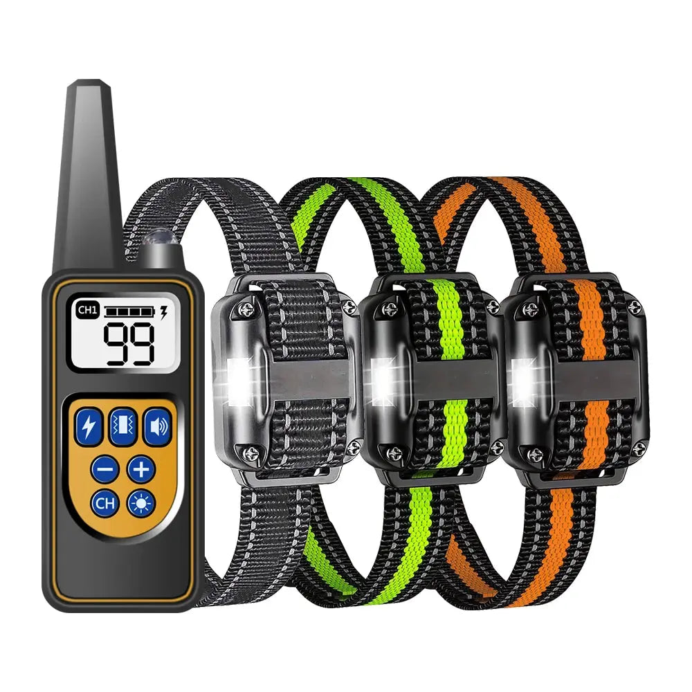 Dog Training Collar with Remote, IP67 Waterproof for 3 Dogs WLP Company