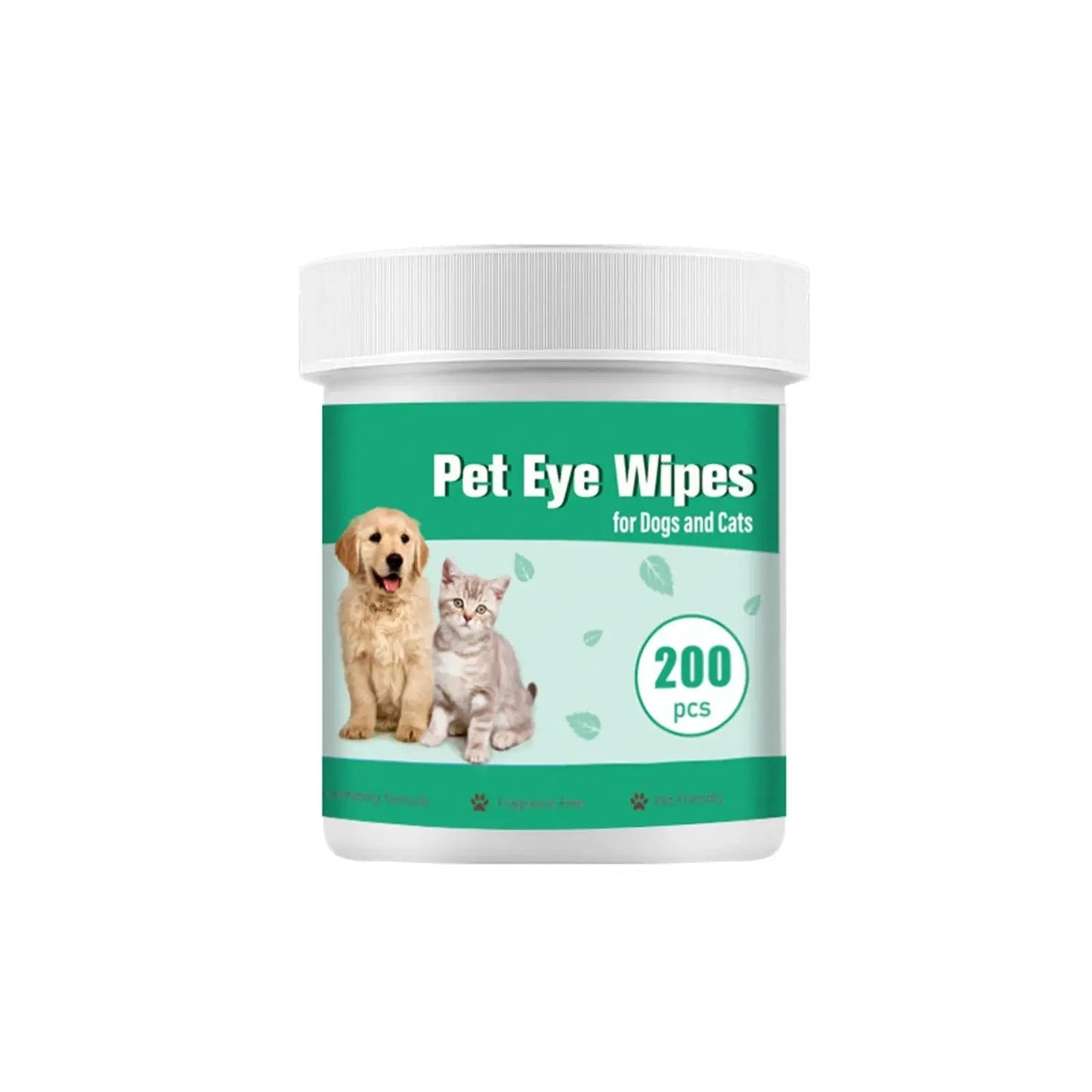Pet Eye Wipes Cats And Dogs Tearmark Wet Wipes Cats And Dogs Universal No Irritation Cleaning Products 200 Canned Wipes WLP Company