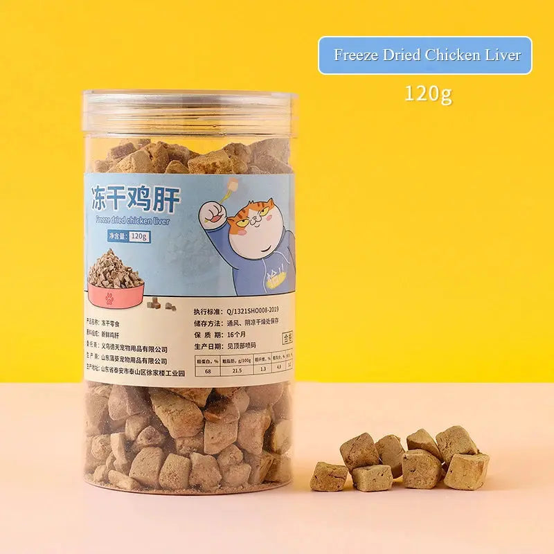 Pet food dog freeze-dried snacks sealed chicken breast egg yolk beef liver freeze-dried cat snacks WLP Company