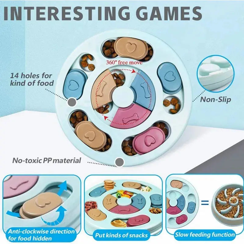 interactive dog bowl Puzzled Interactive Feeding Bowl for Dogs WLP Company
