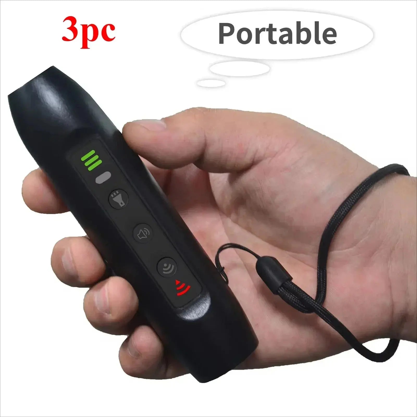 Ultrasonic Pet Dog Repellent, Portable Handheld Anti Bite and Anti Barking Drive Stick with LED Flashlight Pet Repellent WLP Company