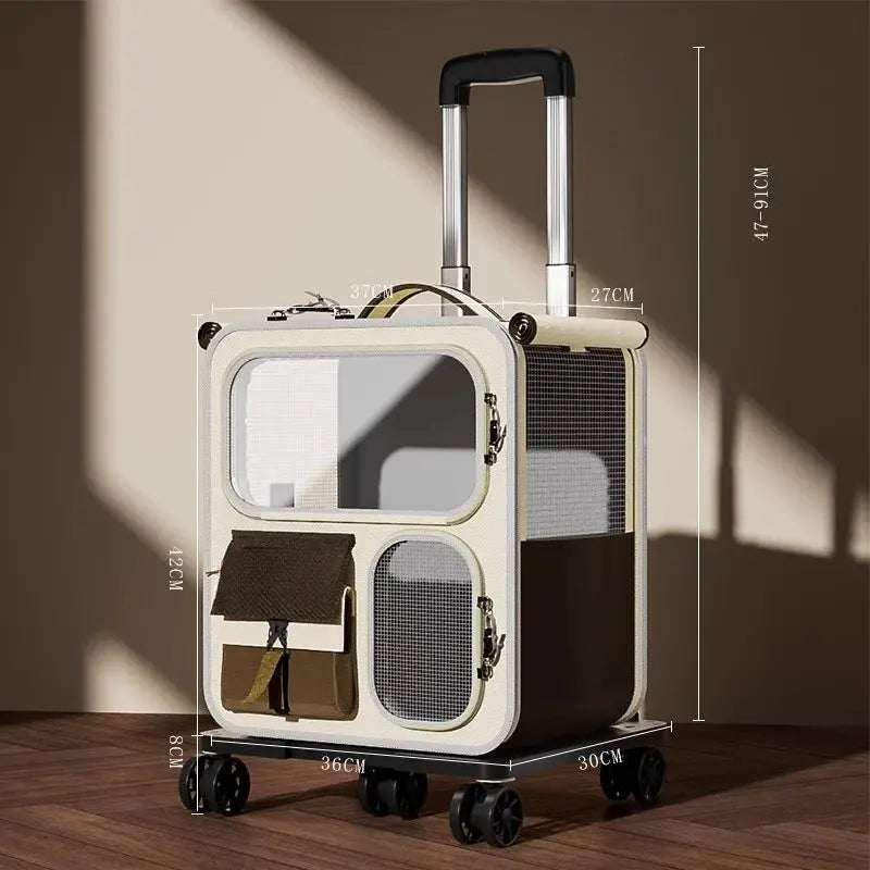 Cat bag Going out Portable cat backpack pet trolley bag Backpack Multi-cat jewelry Dog large capacity suitcase WLP Company