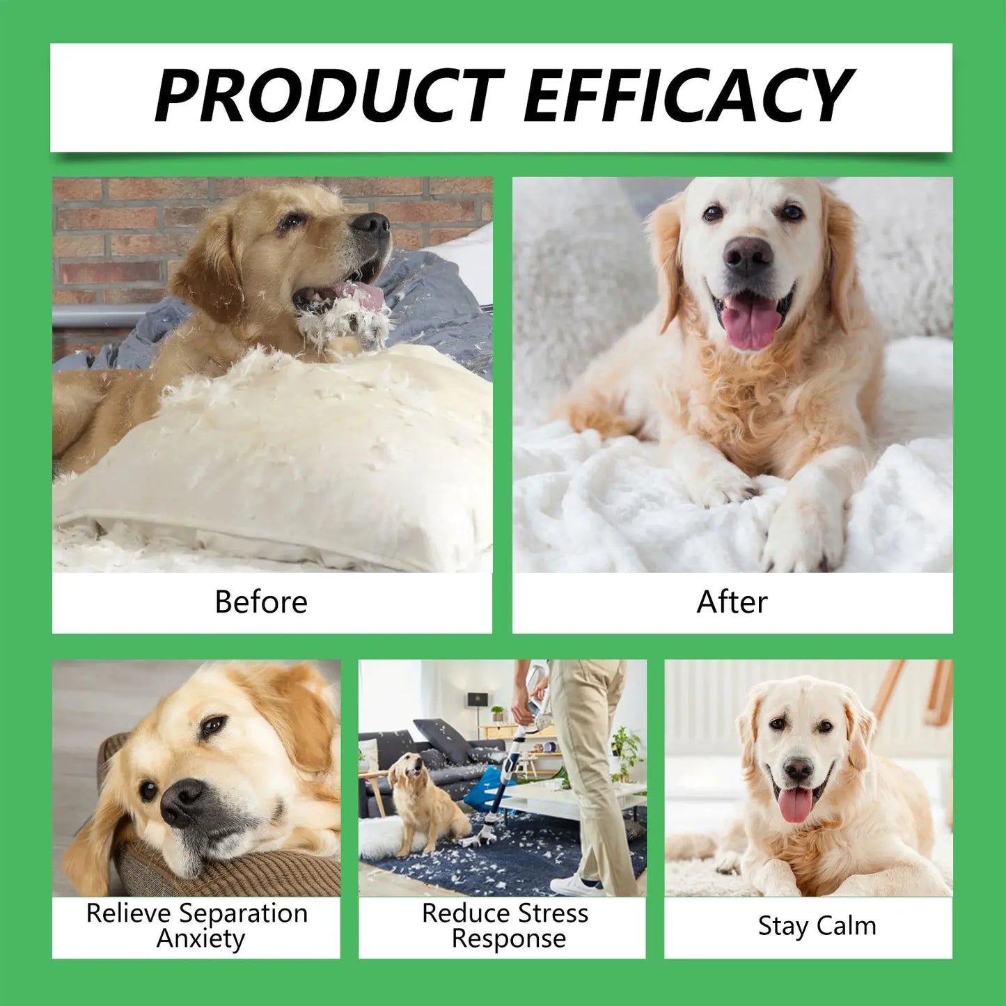 stress relief for pets 45ml Cats Dogs Stress Calming Care Kit, Long-lasting Pet Anxiety Relief Calming Diffuser, Perfect For Travel WLP Company