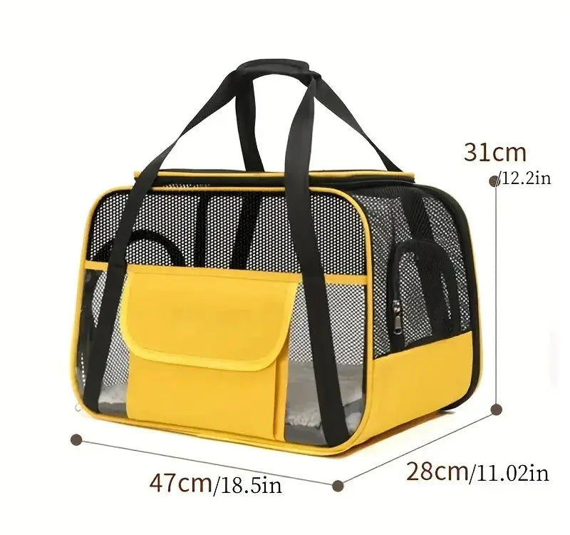 Pets Cat Dog Carrier Soft-Sided Pet Travel Carrier Multi-Sided Breathable Small Dog Cat Outdoor Tent Carrier Outgoing Handbag WLP Company