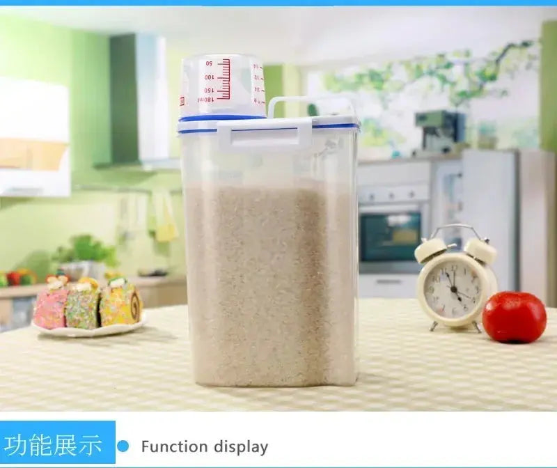 1.5kg/2kg Pet Food Storage Container Cat Food Bin Airtight Moisture Proof Dog Food Bucket Fish Food Container Cat Food Canister WLP Company