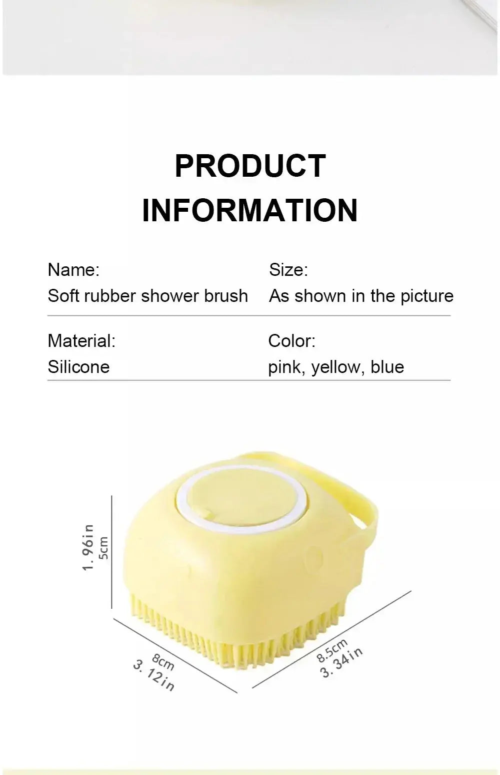 Silica Gel Dog Paws Cleaner Grooming Bathroom Puppy Sprayer Bathtub for Dogs Soft Pet Accessories Brush Safety Multifunction WLP Company