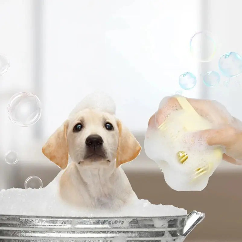 pet dog bath brush Pet dog silicone bath brush Clean care baby Baby bath massage brush Safe non-toxic pet products WLP Company