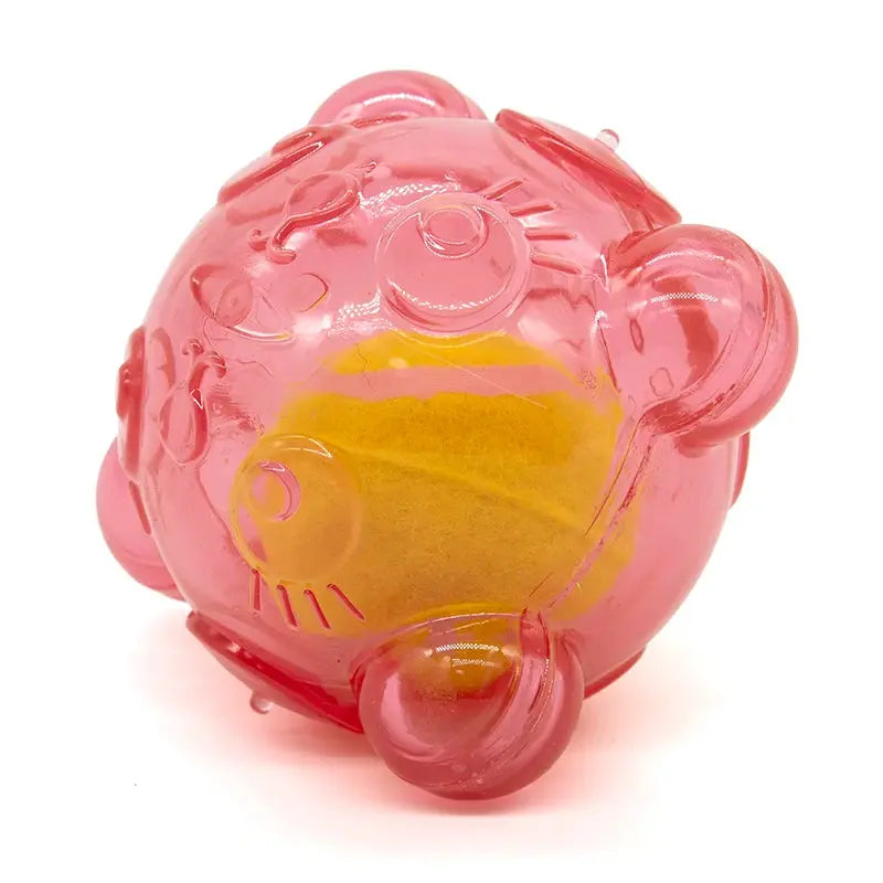 Pet Dog Chew Toy Cute Bear Head Resistant Bite Puppy Toys with Tennies Teeth Cleaning Sound Dog Toy Large Small Dog Squeaky Toy WLP Company