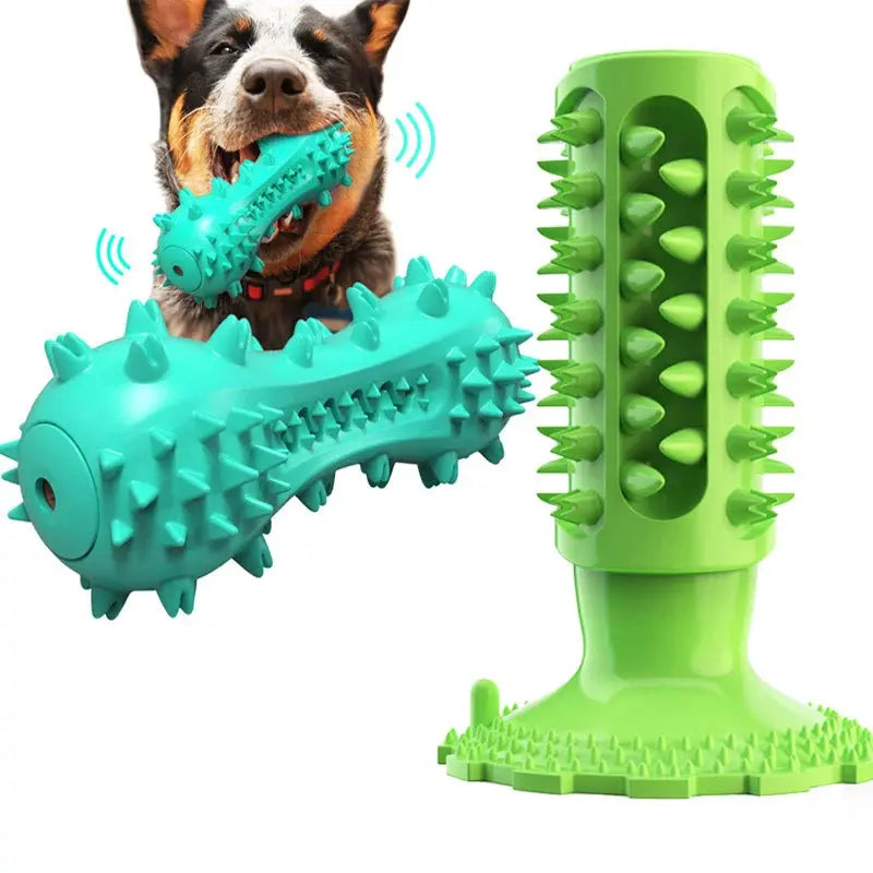 Rubber Dog Chew Toy Teeth Cleaning Pet Toothbrush Chewing Stick Toys for Dog Chew Toy Elasticity Soft Pet Tooth Cleaning WLP Company