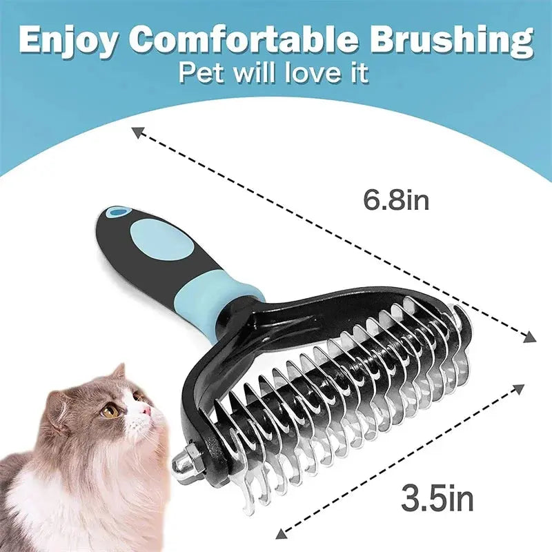 Professional Pet Deshedding Brush | 2 Sided | Reduce Shedding - PetGroom WLP Company