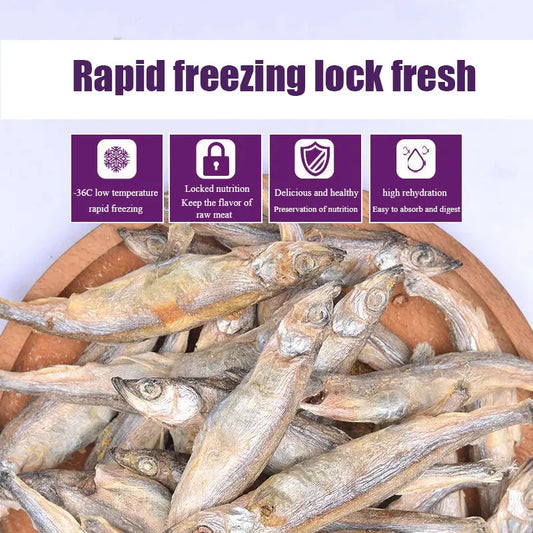 Dog Snacks Freeze-dried Spring Fish Large Full Seed Dried Pet Fish WLP Company