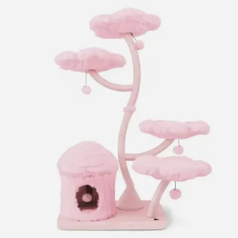 Modern Design Flower Cat Tree with Large Hammock - Premium Quality
