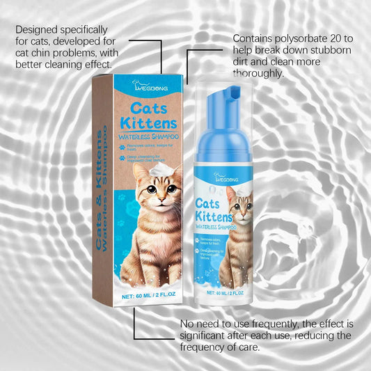 Waterless Dog Shampoo Moisturizing Hair Body Deodorizing Dry Cleaning Body Wash Conditioner Itch Relief Mite Pet No Washing Gel WLP Company