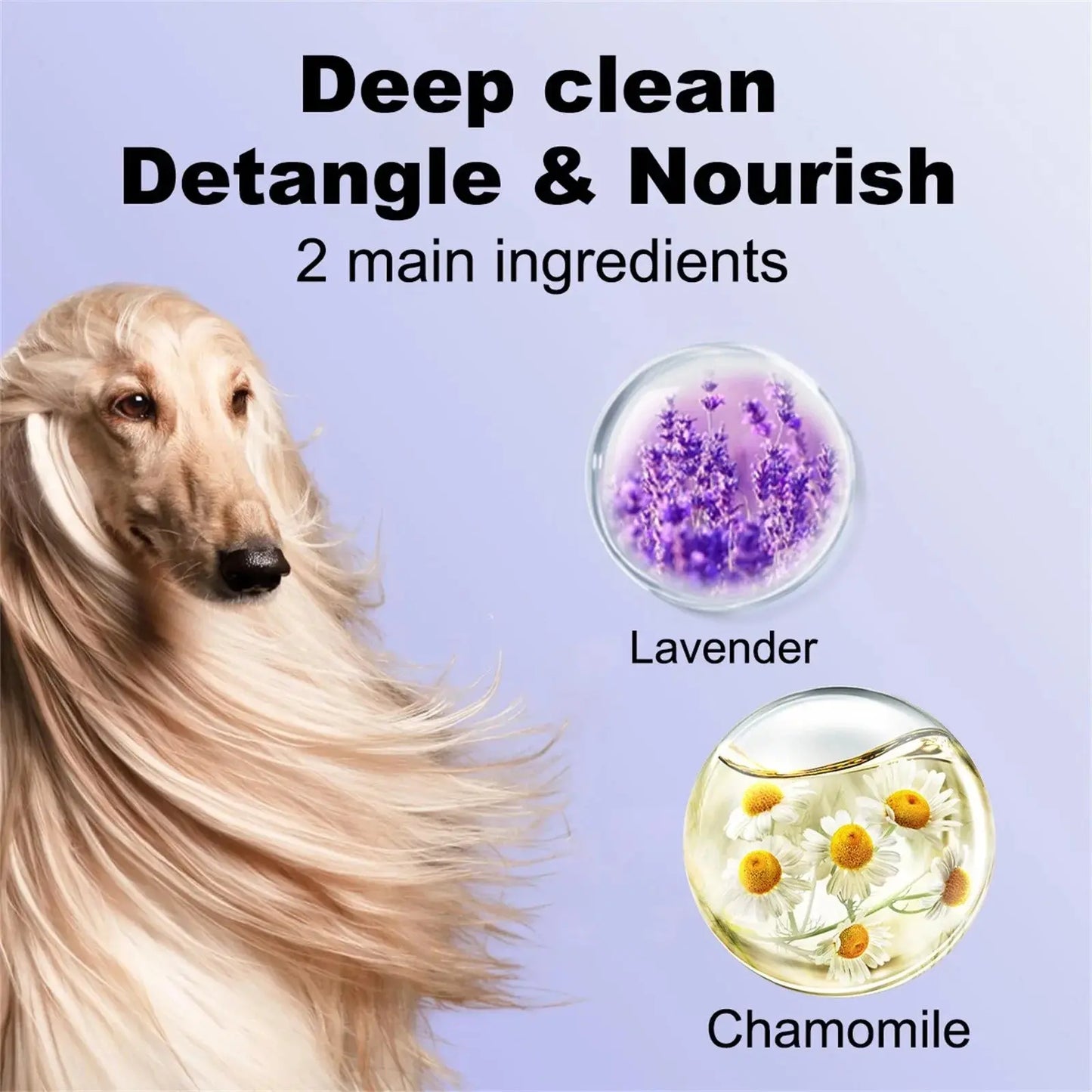 4-In-1 dog shampoo Dog Shampoo - Cleanses, Conditions, Smoothes, Moisturizes With Lavender Chamomile - Pet-Friendly Formula WLP Company