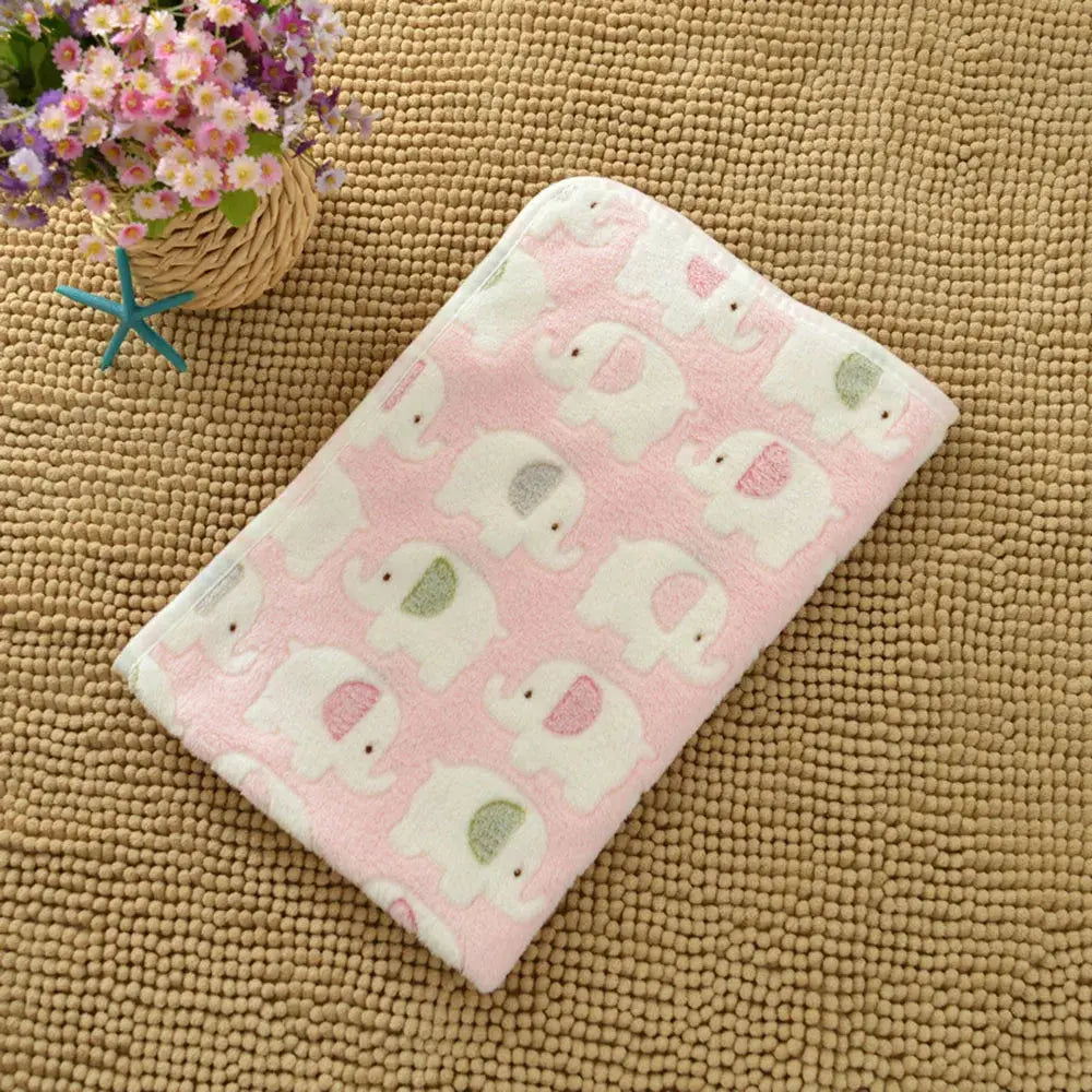 Dog Bed Blanket Bed Mat Soft Fleece Cat Blanket Cute Printed Pet Travel Mat Breathable Cozy Warm Blankets for Small Medium Dogs WLP Company