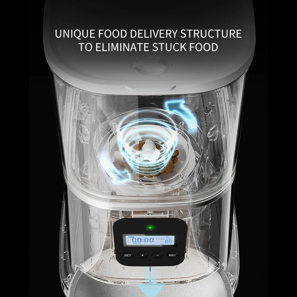 Iseebiz 3L Automatic Pet Feeder With Voice Record - Smart Feeding Solution