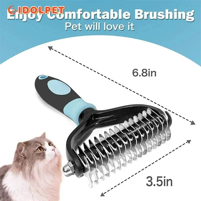 Professional Pet Deshedding Brush | 2 Sided | Reduce Shedding - PetGroom WLP Company