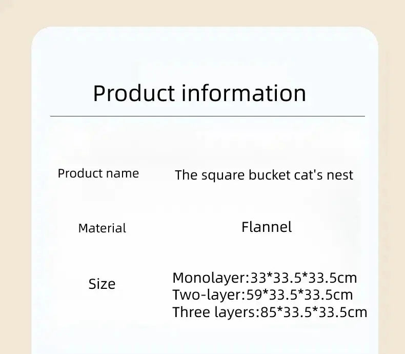 3-tiers Cat Bed Pet House Covered Cave with Soft Mat WLP Company