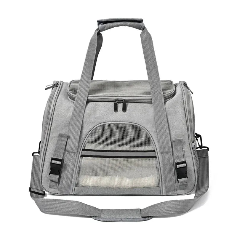 Portable Cat Carrier Bag Soft-Sided Pet Carrying Four-Sided Breathable Carrier Bags with Fur Pad Cats Handbag Travel Bag Transport Bag WLP Company