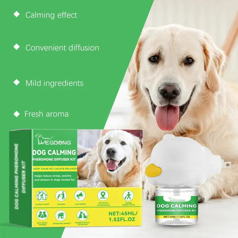 Dog Calming Diffuser Kit, Anxiety Relief For Pets With Separation Stress, Helps Reduce Fear Of Fireworks & New Environments WLP Company