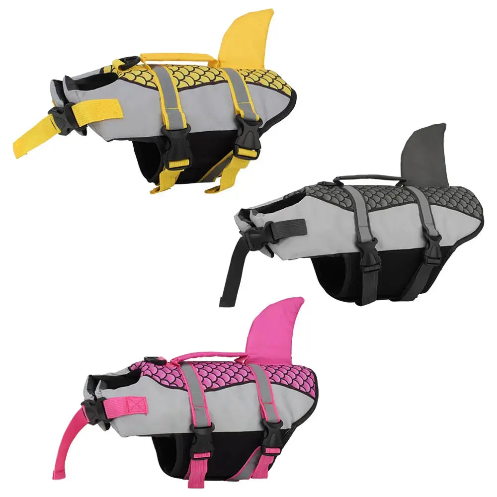 dog life jacket Scales Shark Swim Dog Clothes Pet Life Jacket Vest Harness Pet Swimming Summer Swimwear WLP Company