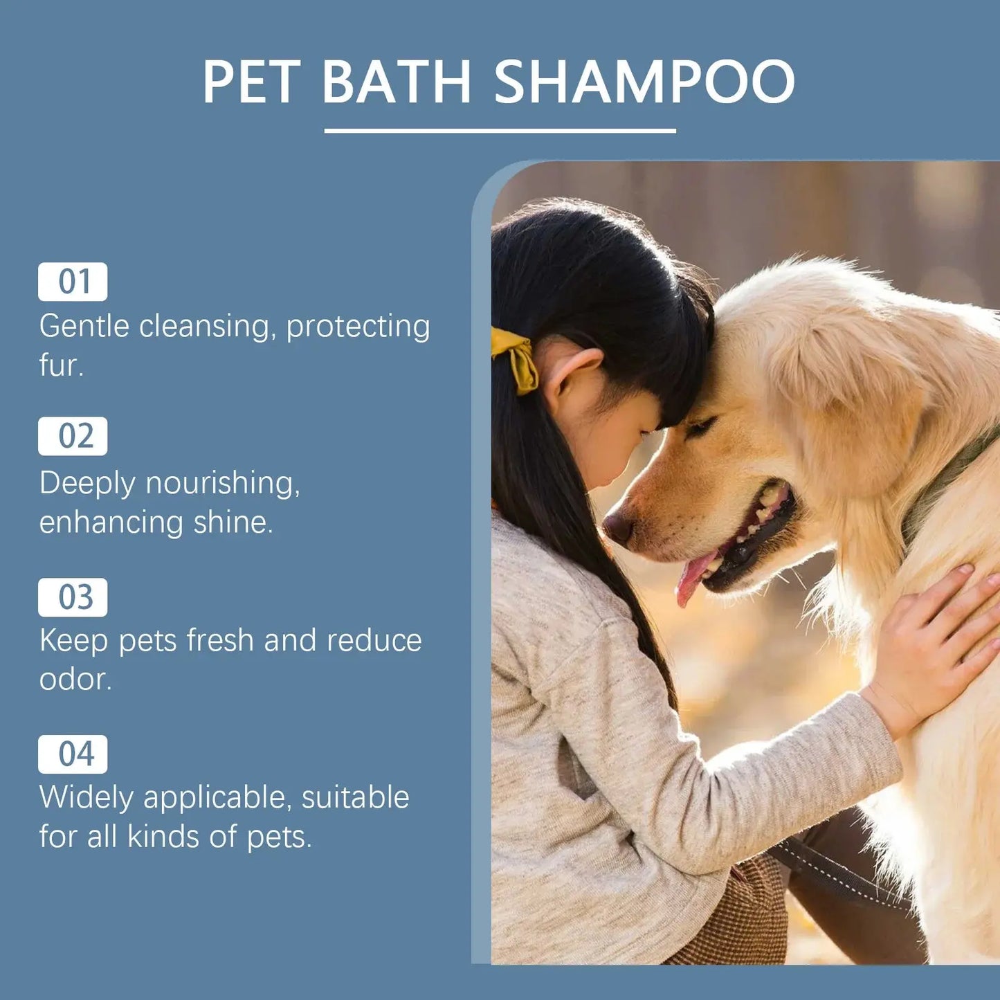 pet shampoo Cat Dog Shower Gel Fragrance Bathing Hair Care Cleaning Deodorizing Anti Mite Body Wash Relieve Itching Pet Moisturizing Shampoo WLP Company