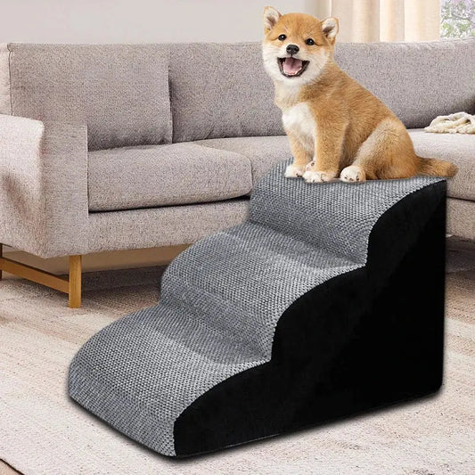 Pet 2/3 Step Dog Stair Cat Pet Ramp Ladder Washable Non Slip Removable Memory Foam Pet Products Ramp for Dog Pet Stairs for Dogs WLP Company