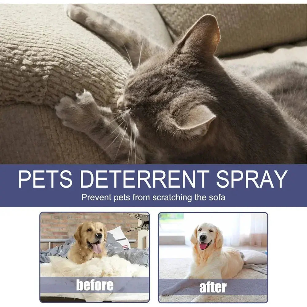 Cat Scratch Deterrent Spray Natural Scratching Training Aid Spray No Stimulation Orange Fragrance Sofa Furniture Protectors WLP Company