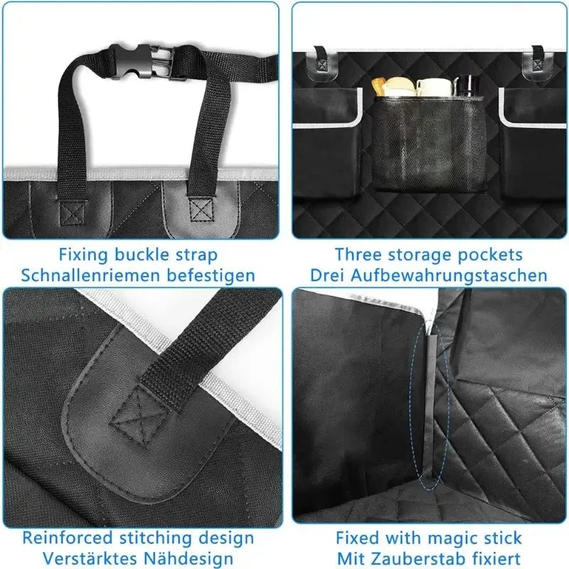 dog car seat cover 1 PC Waterproof Pet Car Seat Cover with Non-Slip Backing & Side Flaps Pockets Dog Car Trunk Mat for Pet Dog Cat Trunk SUV Travel WLP Company
