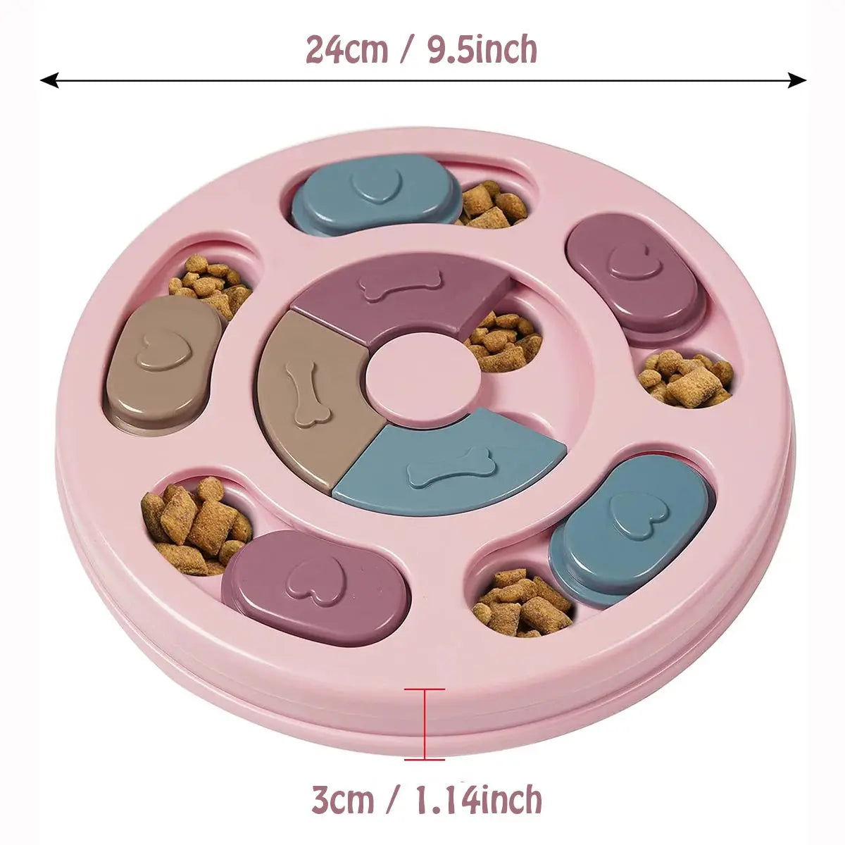 interactive dog bowl Puzzled Interactive Feeding Bowl for Dogs WLP Company