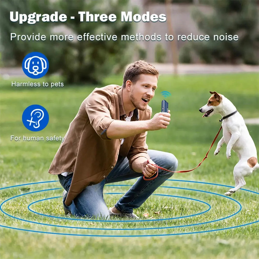 Portable Dog Repeller Ultrasonic Dog Repellent USB Charging Dog Training Device Anti-Barking Prevente Dog Trainer Dog Assistance WLP Company