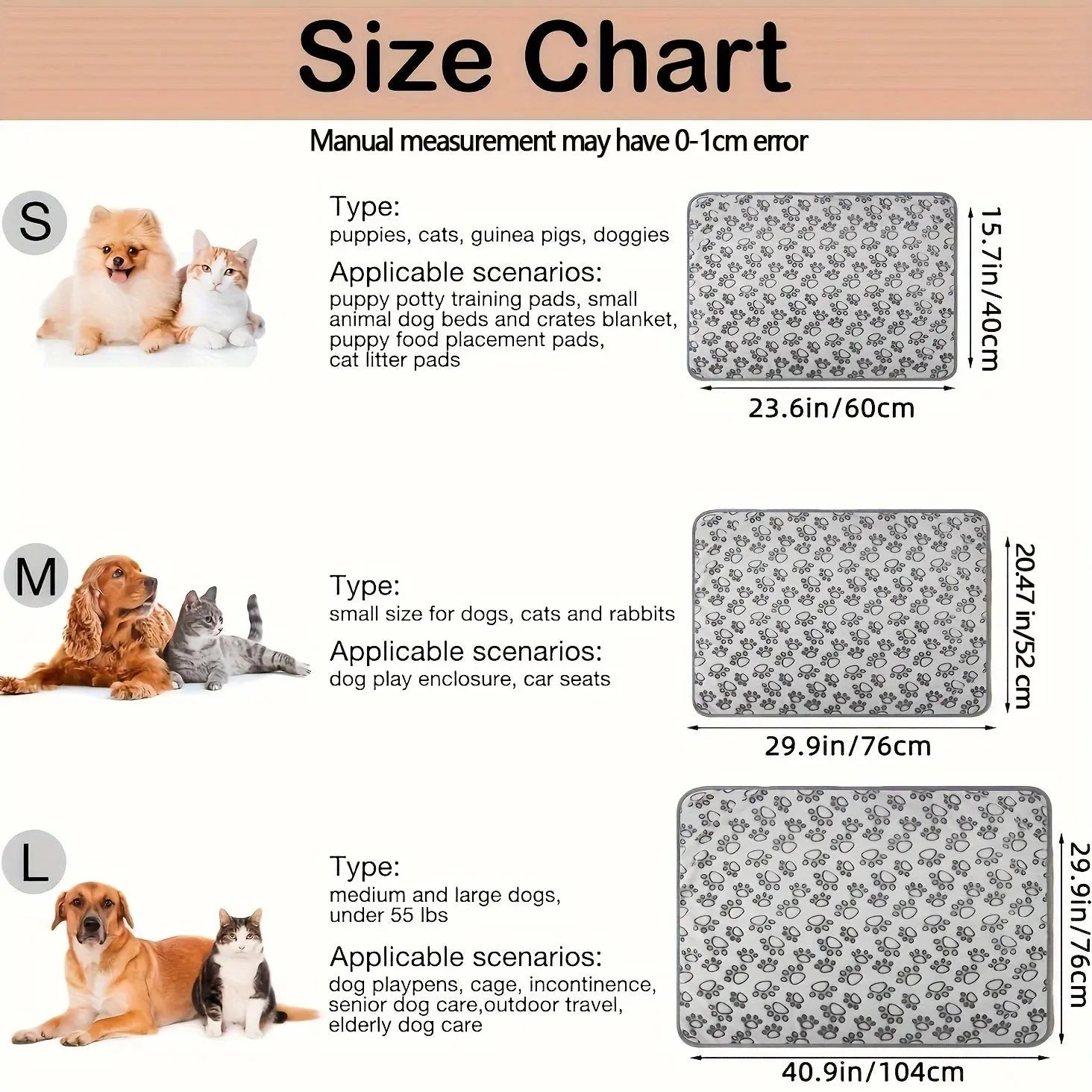 2PCS Soft Fluffy High Quality Pet Blanket Cute Cartoon Pattern Paw Print Dog Pet Mat Warm and Comfortable Blanket for Cat Dogs WLP Company
