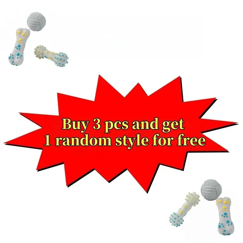 dog toys Dog sound Toys Chew bone stick ball Interactive bone barbell pet cat Summer Anti-stress Educational Walking Barking Toy Supplies WLP Company