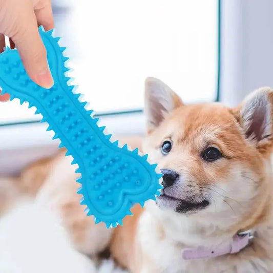 1PC Pet Chew Toy Soft Rubber Bite-resistance Bone Shape Teeth Grinding Chewing Toys for Small Dogs Training Pet Supplies WLP Company