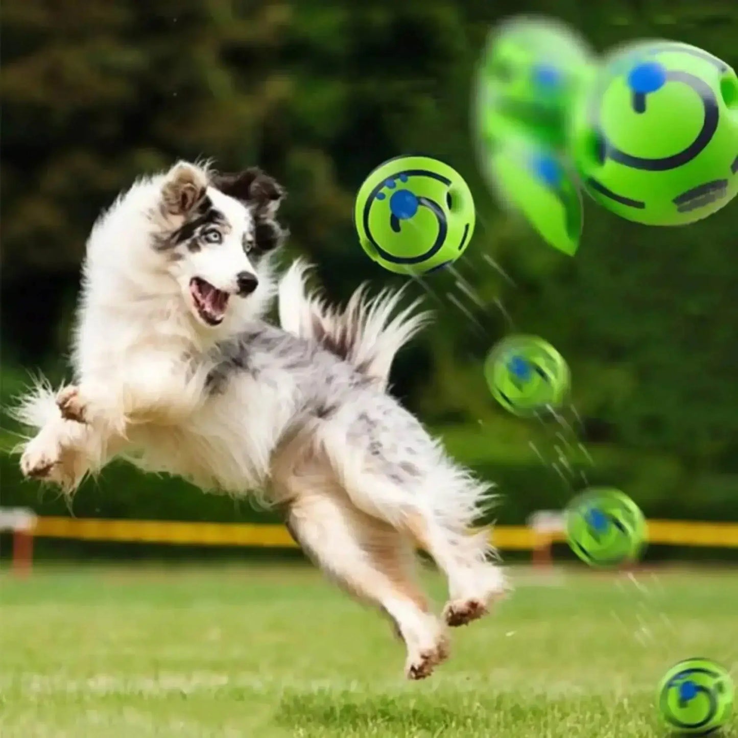 Pet Dog Toy Ball Wobble Wag Giggle Sound-Emitting Glow Ball Interactive Dog Toy Funny Indoor or Outdoor Play Agility Training WLP Company