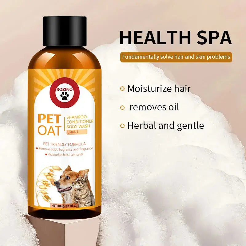 Pet Shampoo and Conditioner 3 in 1 Plant Based Organic Sulfate Free Soap Free Tear Free Moisturizer for Pets Cats and Dogs WLP Company