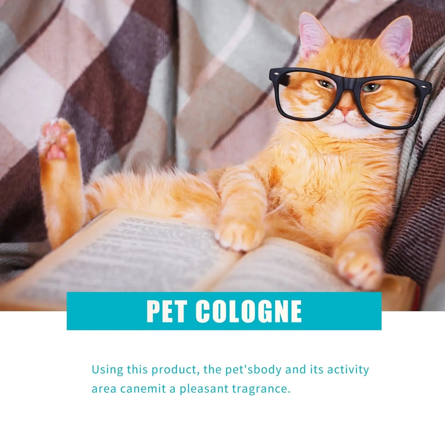 pet deodorizing spray 100 Ml Pet Deodorizing Perfume Spray, Cats & Dogs Eliminating Odors Natural Long-Lasting Fragrance (Lemon, Orange And Lavender) WLP Company