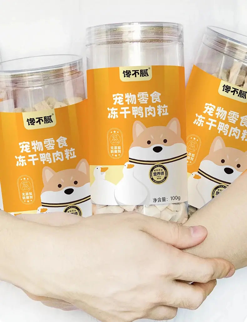 dog treats chanbuni Dog Snack Feeding Food Snacks Dogs Chicken Breast Freeze-Dried Duck Meat Treats Reward Teeth Grinding Raw Bones WLP Company