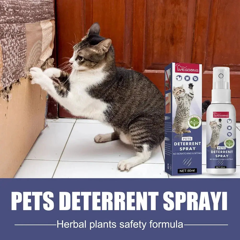 Cat Scratch Deterrent Spray Natural Scratching Training Aid Spray No Stimulation Orange Fragrance Sofa Furniture Protectors WLP Company