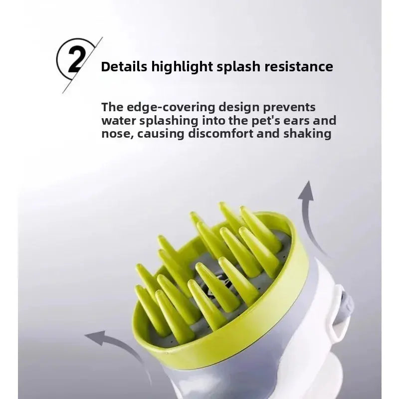 pet bath nozzle Practical dog bath massage nozzle pressure thickened pet shower nozzle flower shower special multi-function pet bath spray WLP Company